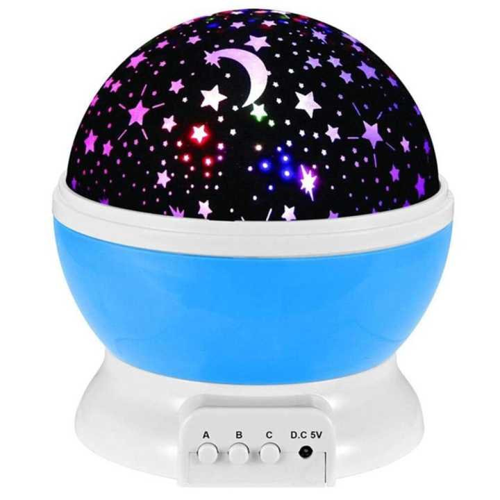 Rotating Night Light Projector Lamp Starry Star Master Sky Star Unicorn Children Kids Baby Sleep Romantic Led Projection table Lamp USB/AA Battery