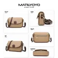 MATEYOYO Women's Bag Fashion Shoulder Bag Cross-body Bag Messenger Bag Small Square Bag Buckle Design Large Capacity Adjustable Shoulder Straps For Traveling Shopping Outdoor. 
