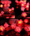 1Pc 2.5M 20LED Rose Light Romantic String Lights Wedding Room Lantern String Lamps. 