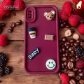 CAMMY 3D Bear Cute Case For iPhone 15 14 13 12 11 Pro Max Xs SE 8 7 Plus Back Cover For Girls Fashion Lovely Cute Minimalism Soft Silicone Coffee Cartoon Design Cases Kawaii New. 