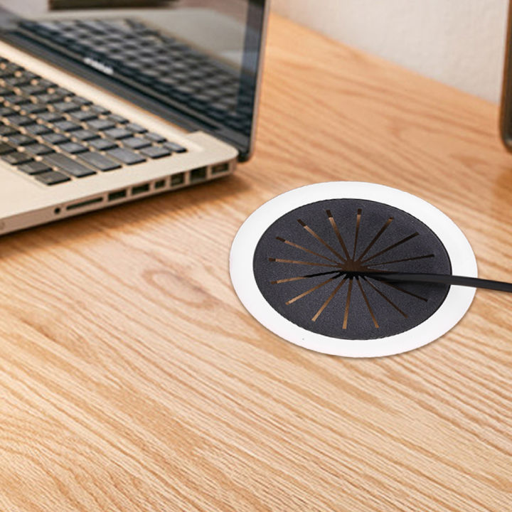 1/4Pcs%2050Mm%20Desk%20Wire%20Hole%20Cover%20Base%20Grommet%20Table%20Cable%20Outlet%20Port%20Surface%20Line%20Box%20Furniture%20Hardware%20Tool%20-%20Image%204