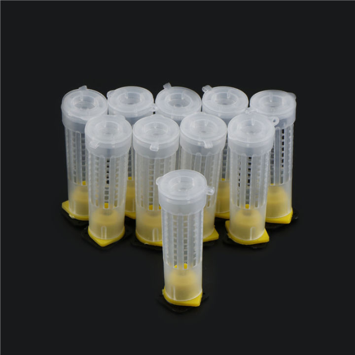 Insect Rearing Cups 10Pcs Beekeeping Rearing Cup Kit Bee Queen Cages Roller Equipment Tool ...