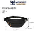 MENSPE Sports Bag Waist Bag Chest Bag Crossbody Chest Bag  Multi-Functional Fitness Bag Small Waist Pouch Waterproof Wear-Resistant Waist Bag with Adjustable Strap for Workout Running. 