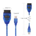 VAG-COM 409.1 Vag Com 409Com Vag 409 Kkl OBD2 USB Diagnostic Cable Scanner Scan Tool Interface For VW Audi Seat Skoda - blue. 