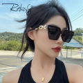 Square Large Frame Women's Sunglasses Luxury Gold Metal Fashion Eyeglasses Beach Sun Shading Glasses. 