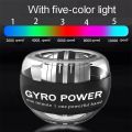 Wrist Pawer Ball Metal LED Gyroball Forearm Muscle Trainer Hand Strengthener Exercise PowerBall Gyroscope Fitness Gym Equipment. 