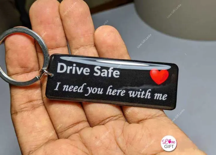 Drive%20Safe%20vehicle%20keychain%20for%20Love%20Birthday%20Gift%20personalised%20motorbike%20Key%20tag%20for%20anniversary%20valentine%20day%20gift%20for%20him%20Love%20Gift%20Lanka%20-%20Image%206