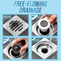1/4Pcs Stainless Steel Floor Drain Filter Kitchen Bathroom Hair Garbage Anti-blocking Drain Outlet Strainer. 