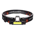 New USB Rechargeable Headlight Powerful XPE+COB Headlamp Head Torch IPX6 Waterproof Head Light with 1200mAh Built-in Battery. 