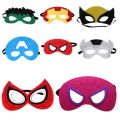 halloween mask Kids Spiderman/Iron Man/Hulk/Black Panther Superhero Mask Kids Avenger Mask/Eye Mask/Wristband Halloween/Carnival Party PropsParty Tableware. 
