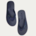 Men's Slippers Flip Flop Two Strap - Black | Dark Brown | Navy Blue. 