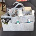 Baby Diaper Caddy Organizer Portable Holder Bag for Changing Table and Car, Nursery Essentials Storage Bins 38*23*18cm. 