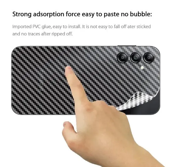 A14%204G/5G%20Carbon%20Fiber%20Protector%203D%20Back%20Skin%20Protective%20Anti%20Fungal%20Back%20Sticker%20For%20Samsung%20Galaxy%20A14/5G%20-%20Image%202