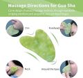 Flfwlass Facial Massager Jade Roller and Gua Sha Stone. 
