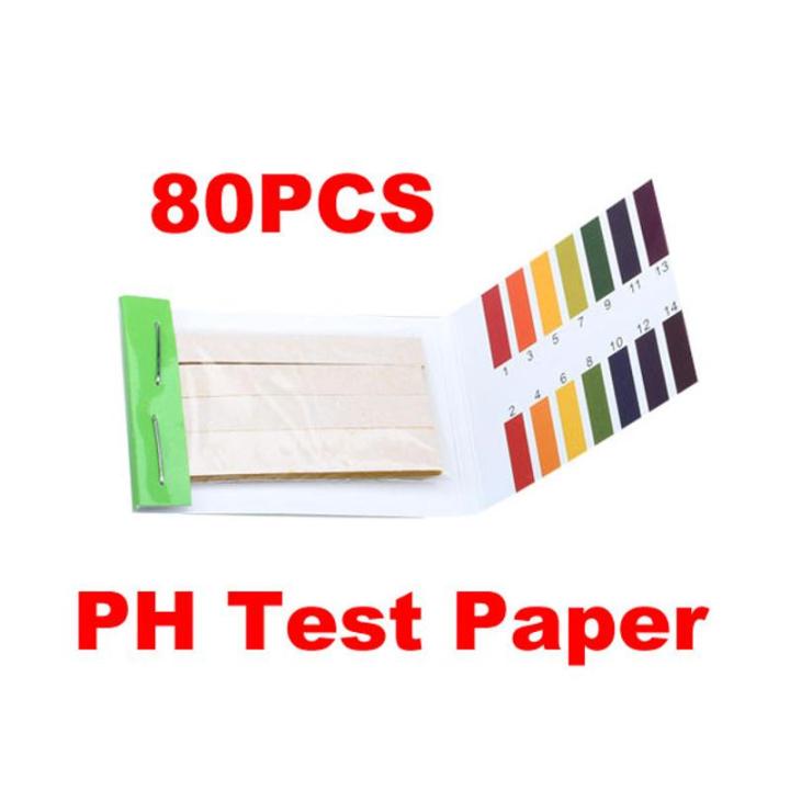 80 Strips PH Test Strips Meters Indicator Paper PH Value 1-14 Litmus Testing Paper Kit Litmus Tester Paper Water Soilsting Kit