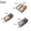 3Pcs/Set Underwear Bra Socks Panty Storage Boxes Organizers Wardrobe Closet Home Organization Drawer Dormitory, Grey. 