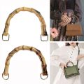 DIY Handmade Detachable Bamboo Purse Handles With Buckle 15.5CM Bamboo Bag Handles Handbag Band Handle Handbags. 
