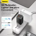 Baseus 65W GaN5 Pro Charger Quick Charge 4.0 3.0 Type C PD USB Charger Portable Fast Charger For Laptop Tablet Phone. 