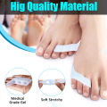 Pexmen 2Pcs Three-holes Little Toe Separator Bunion Corrector Pain Relief Toe Straightener Protector Foot Care Tool. 