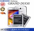 Samsung Galaxy Grand | Grand Duos | Battery Model: EB585163LU  Battery (2100mAh). 