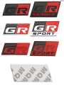 ChanxiLuxury Car Sticker GR Sport Logo Emblem Badge Decals for Toyota HV YARiS RZ RC RS C-HR Corolla Prius Harrier Camry Tacoma Venza rav4 GR. 