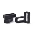 【ZIME】Variety 2pcs 14mm-26mm Rubber Silicone Watch Band Loop Strap Small Holder Locker Keeper  14mm. 