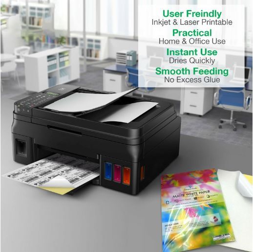 A4%20Blank%20White%20MATTE%20Self%20Adhesive%20Sticker%20Paper%20Shipping%20Matt%20Sheet%20Sticky%20Address%20Label%20-%20Image%202