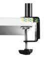 Dual Monitor Table Bracket Holder Stand 10"-32" Desktop Clamping Full Motion 360 Degree LCD LED Monitor Mount Arm Loading 9.9kgs Each Head. 