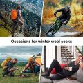 SIMIYA 5 Pairs Merino Wool Socks for Men Warm Thermal Winter Socks Non-Slip Hiking Socks Breathable Crew Socks for Cold Weather. 