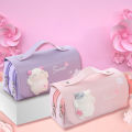 Cute Cat Large Capacity Stress Relieving Pencil Case Big Pencil Box Portable Girls Pen Bag Double Layer School Pouch Kawaii Cosmetic Bag. 
