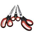 Multi-Purpose 3-Piece Scissors Set, Stainless Steel with Soft Grip, Perfect for Sewing, Embroidery, School, and Crafts. 