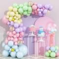 Complete Set 91 Pcs Mega Pack Balloon Arch Garland Kit Multicolor Macaron Balloons Wedding Birthday Party Decoration balloons Garland Birthday celebration party decoration pink balloon theme 91 pcs Full set. 