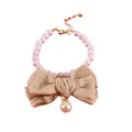 Pet Supplies Adjustable Pet Collar Faux Cute Cat Necklace With Bell Anti-Choking Dog Collar Puppy. 