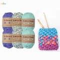 6Pcs T Shirt Yarn Bag Making Material Hand Knit Tapestry Soft Crocheting Weaving Thread Tube Giant Yarn for Baskets Rug Making Hats Sweaters. 