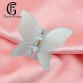 Fixed Hair Accessory Hair Claw Women Clip Shape Solid Color Double Layers Anti-slip Decoration Fixation Ponytail Lady Elastic Gripper Hair Claw Clip. 