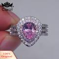 Carat Women Wedding Ring Faux Crystal Inlaid Good Workmanship Women Finger Ring. 