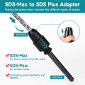 SDS Max to SDS Plus Adaptor Converter Drill Chuck Shank Quick Tools for Rotary Hammer. 