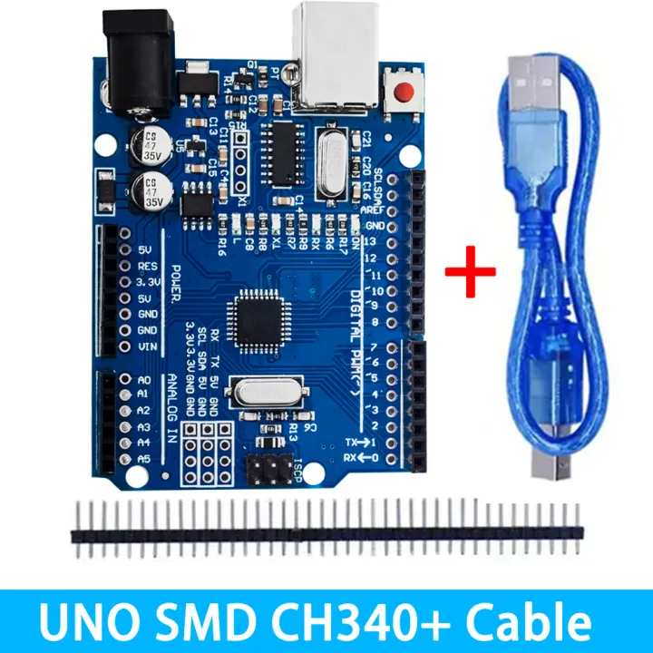 Arduino%20UNO%20R3%20SMD%20Development%20Board%20CH340%20+%20USB%20Cable%20-%20Image%202