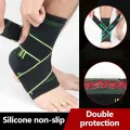 Sports Ankle Brace Compression Strap Sleeves Support 3D Weave Elastic Bandage Foot Protective Gear Gym Fitness-1pcs. 