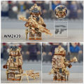 【Essential Good Item】Compatible with LEGO  Series World War II Special Airborne Corps Leopard Commando Building Block Toy Minifigures. 