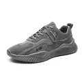 Men's Sports Casual Shoes 2023 Spring Mesh Breathable White Running Man Shoe Fashion Sneakers Thick Sole Non-Slip Zapatos Hombre. 