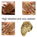 Men's Luxury Jewelry 18k Gold Crown Natural Diamond Ring Birthday Present. 