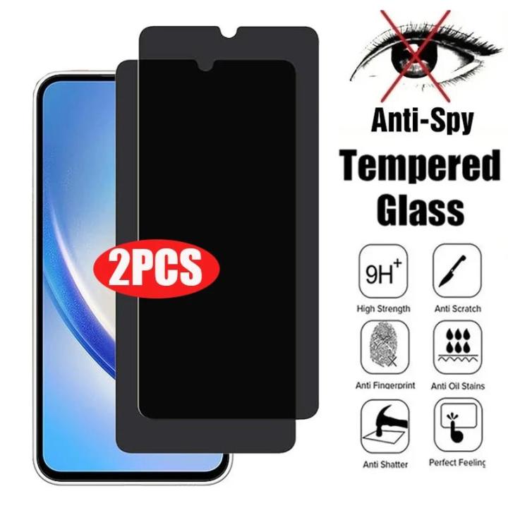 2PACK Privacy Screen Protectors For Samsung Galaxy A12 A13 A14 A34