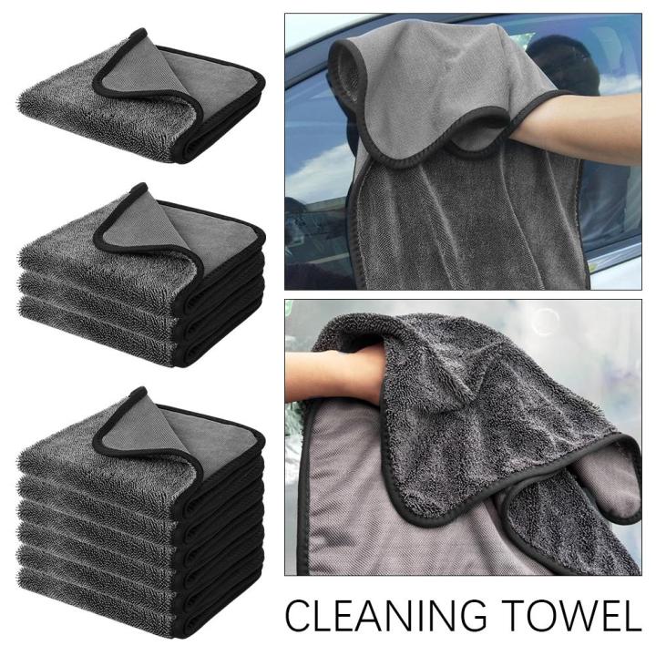 NEW 40*60CM Quick Absorbent Towel Pigtail Thick Ultra-fine Towel Kitchen Household Absorbent Cleaning Car Cleaning Towel Fiber I2E0