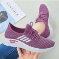 Ladies Mesh Classic 4Stripes Design Love Sports Shoes Running Sneakers #B407. 