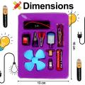 Electronic Science Project Kit for Kids Interesting Project for Kids, dr Light Control Fan Circuit Science DIY Kit Educational. 