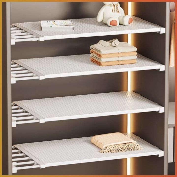 Wardrobe Partition Shelf Layered Storage Rack Cabinet Partition ...