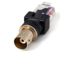 1Pc Black Connector BNC Female Jack to RJ45 Male Plug RF Adapter Coaxial. 
