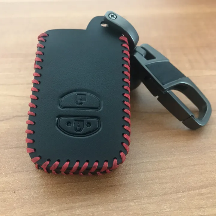 Toyota%20Prius%20Aqua%20Leather%20Smart%20Key%20Cover%20Case%20Black%20Color%20-%20Image%203