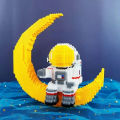 Toys decoration ornaments for kids birthday gifts moon astronauts compatible with LEGO bricks small pieces puzzle puzzle good quality. 